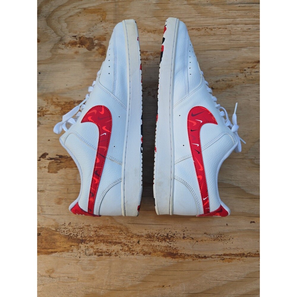 Nike Court Vision Low White Red Sneakers Men’s Size 15 - Picture 7 of 9